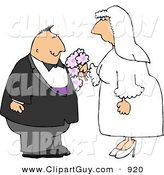 Clip Art of a Happy Man and Woman Getting Married to Each OtherHappy Man and Woman Getting Married to Each Other by Djart