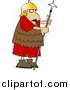 Clip Art of a Roman Army Soldier with a Spear by Djart