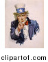 Clip Art of Uncle Sam Pointing His Finger by JVPD
